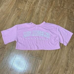 Pink Los Angeles Crop Top